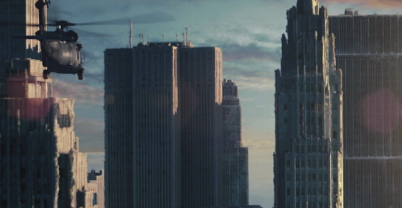 Day After Tomorrow skyline fly-through.