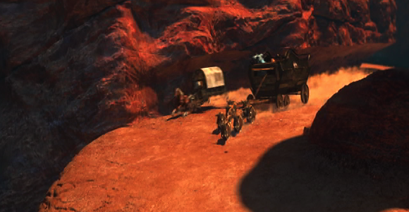 Desert chase from Puss in Boots.